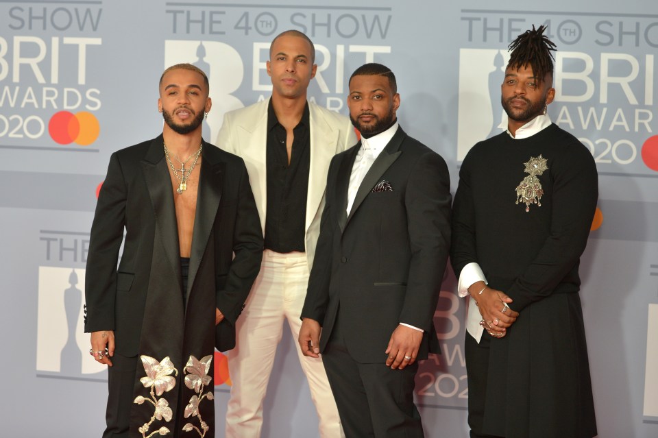 JLS at the BRIT Awards 2020.