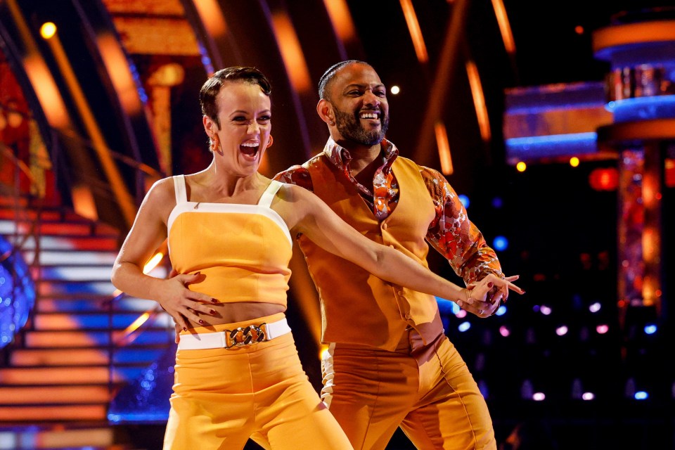 Lauren Oakley and JB Gill dancing on Strictly Come Dancing.