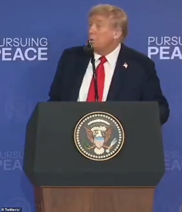 Trump didn't appear to have a reaction prepared to his Russian counterpart but winged an answer that was both encouraging and non-committal