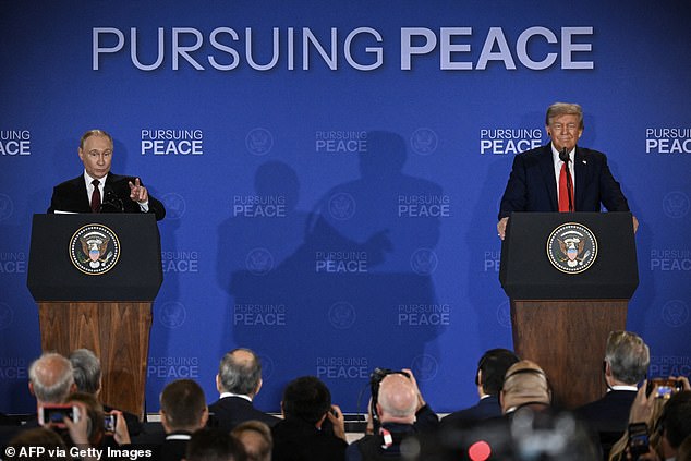 The summit, and subsequent press conference, happened at Elmendorf-Richardson in Anchorage, Alaska