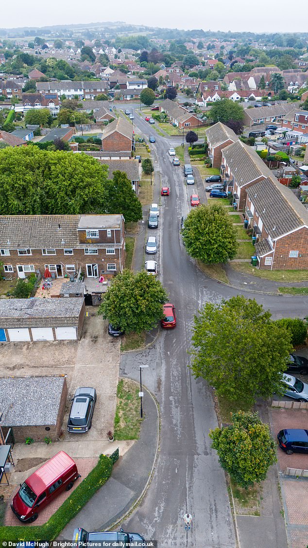 The narrow end of Bewley Road will be a 12ft access road for the planned housing estate