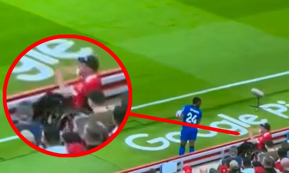 Police investigating alleged racist abuse at a soccer match.