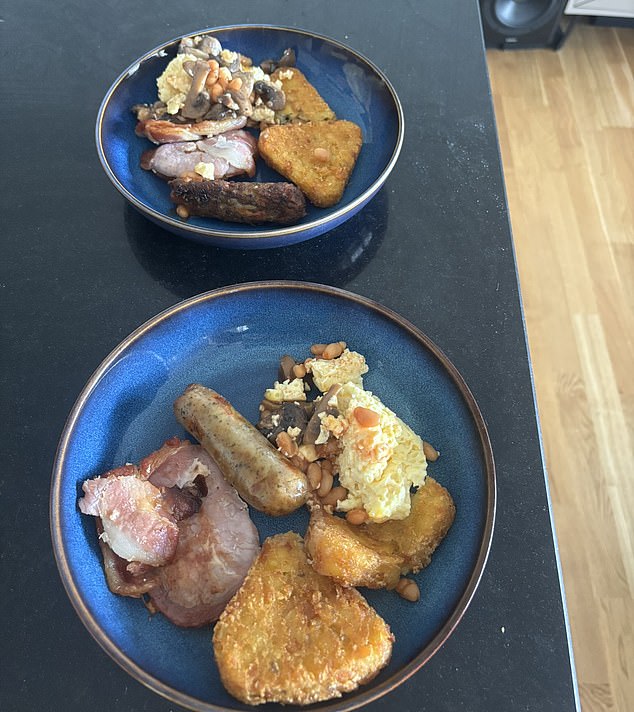 I pay just £4 and walk over from my flat on a Saturday morning. In the box there’s enough food to provide me AND my partner with a hearty breakfast