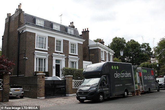 Simon Cowell officially bid farewell to London after leaving the capital 'because he no longer feels safe', selling his £45million home in Holland Park (pictured)