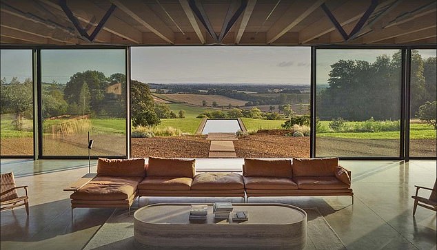 The couple have since moved to a spectacular new property which is perched on a hilltop on the edge of a village in Oxfordshire