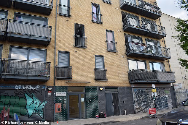 Locals said they have complained to management at the block in Hackney but 'nothing' is done