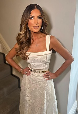 The Apprentice star shared a glam snap in a chic white dress, displaying a slimmer frame and tauter visage