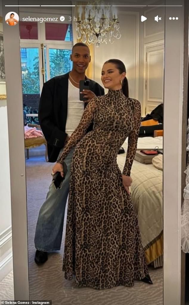 Selena's unusual absence was highlighted further when the singer's friend Dominic West (pictured together) and former assistant Theresa Mingus were reportedly on the guestlist