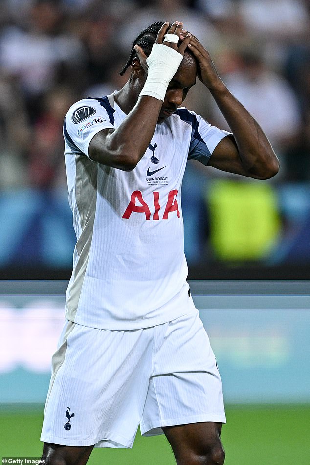 Mathys Tel was also subject to abhorrent abuse after missing a penalty for Tottenham against PSG