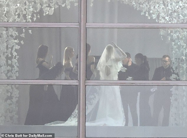 Brooklyn and Nicola first tied the knot in a lavish £3million ceremony in 2022 (pictured), when relations first began to sour with his parents in the run up to the big day
