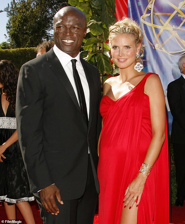 Seal and Heidi Klum would go on to say their vows to each other seven times before splitting in 2012 (pictured at the 58th Annual Primetime Emmy Awards)