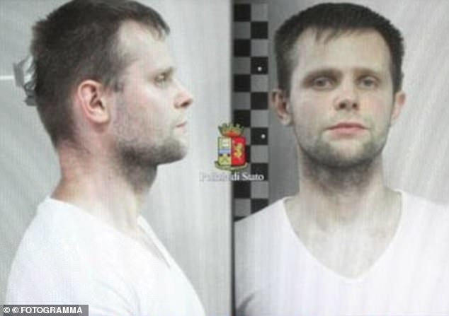 When Ayling's contacts failed to stump up the $300,000, Herba agreed to release her on condition she said nothing to the police and paid $50,000 within the month. These photographs released by the Italian police show Polish man Lukasz Herba