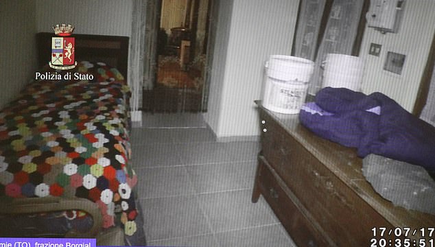 Pictured: The Room where kidnapped British model Chloe Ayling was held in Italy