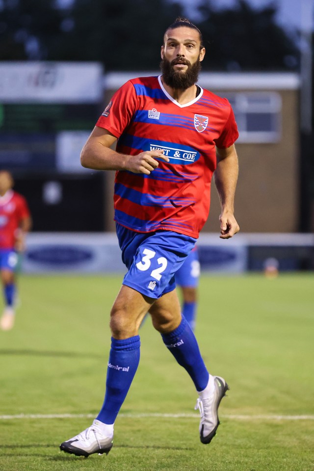 Andy Carroll of Dagenham & Redbridge in a pre-season friendly match.