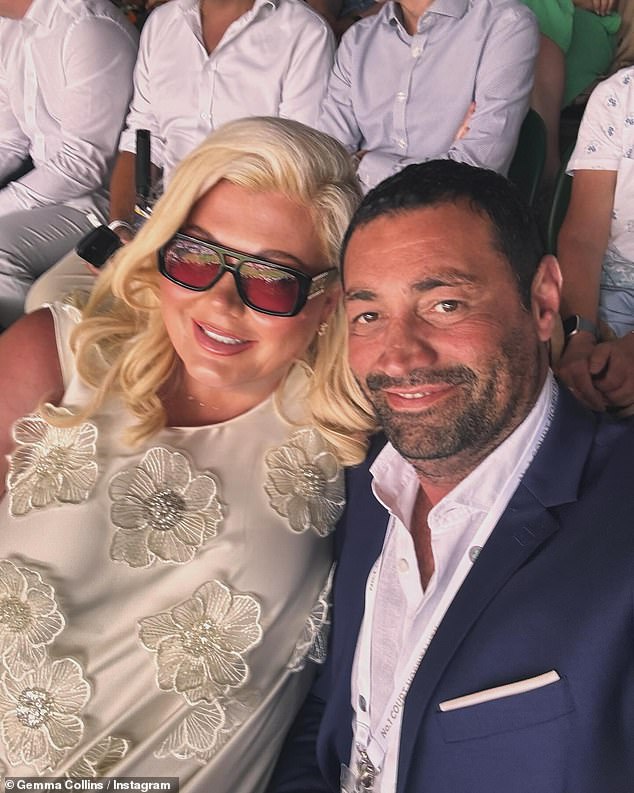 The TOWIE legend, 44, said she and fiancé Rami Hawash will wed in 2026, after being told by her astrologer it was the perfect year to get hitched (the pair pictured together in July 2025)
