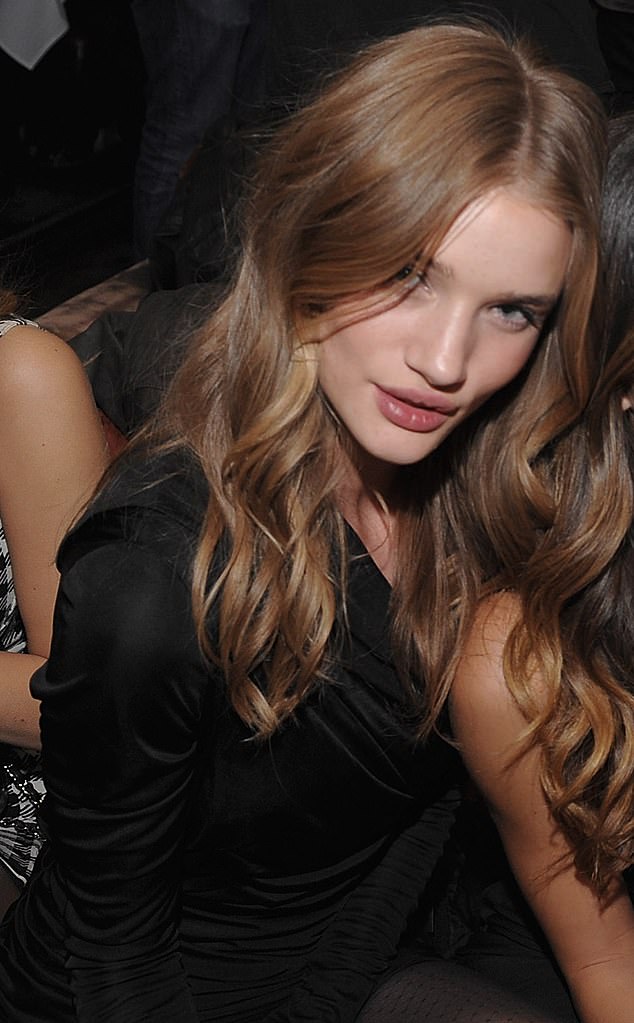 Before he met Halle, Olivier dated model Rosie in the fall of 2009 (pictured) after they met at a Victoria`s Secret fashion show - where she made her debut