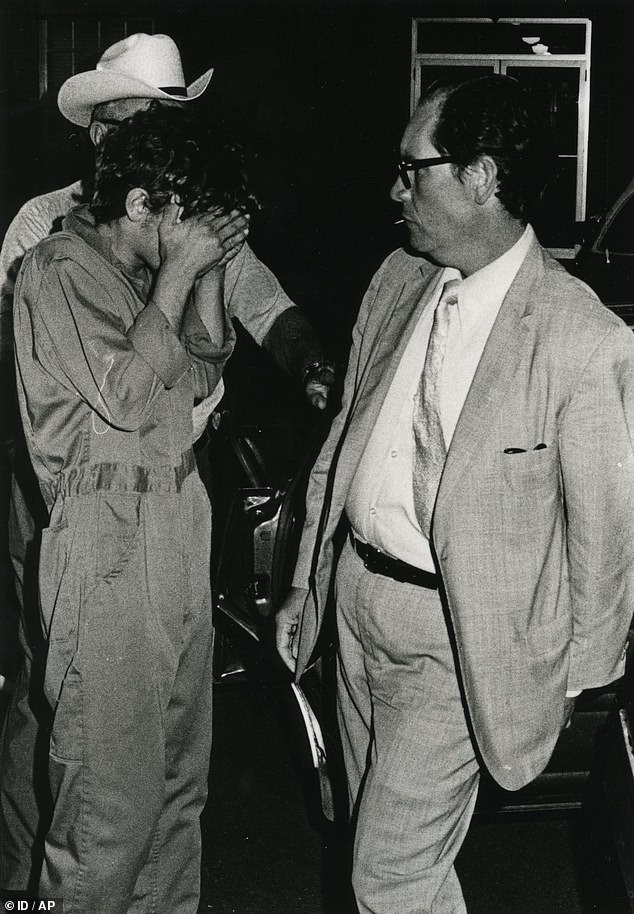 Pictured: Elmer Wayne Henley Jr after he told police about the Houston Mass Murders in August 1973