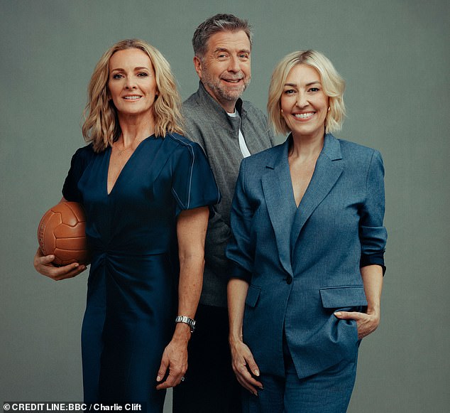 The three-strong presenting team were drafted in to replace Gary Lineker