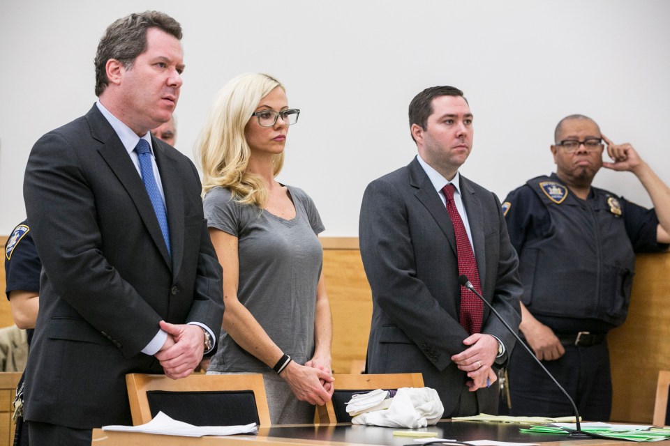 Sarma Melngailis appears at the Supreme Court in Brooklyn and surrenders into custedy, Wednesday, June 21 2017. The waif and her now estranged husband are charged with stealing $844,000 from four investors, shortchanging employees of more than $40,000 in wages, and failing to pay over $400,000 in sales tax. (Photo Credit: No Credit)