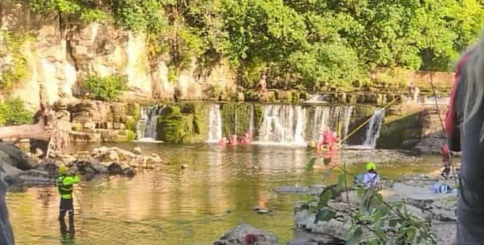 Search and rescue at Richmond Falls.