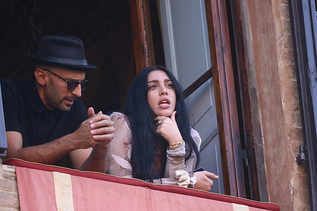 Her eldest daughter Lourdes, 28, also joined in on the fun as she larked around with her siblings