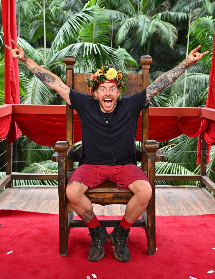 Danny Jones crowned King of the Jungle.
