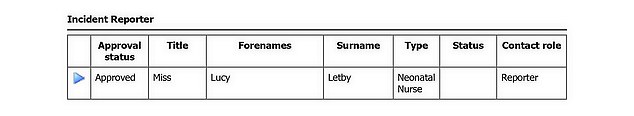 Another report by Letby in June 2016 identified failures by doctors over the administration of intravenous medication
