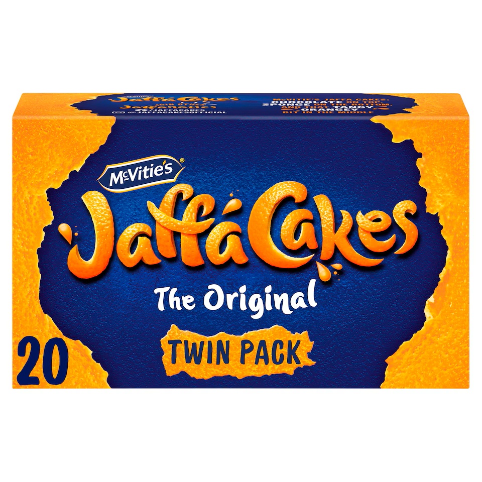 Twin pack of McVitie's Jaffa Cakes.
