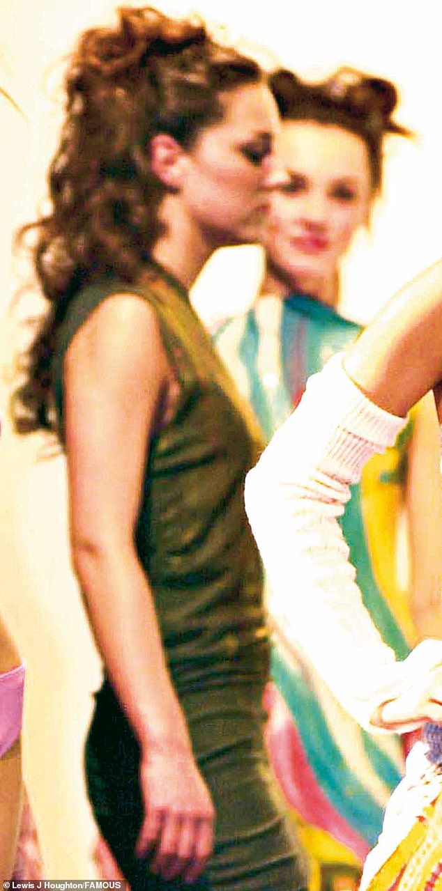 Kate Middleton at a charity fashion show at St Andrews in 2002. Her catwalk strut proved to be one of the most defining of her life, when she moved the young Prince William to exclaim: 'Wow, Kate's hot'