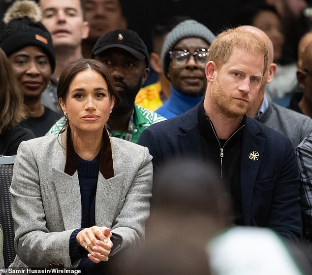 Even before Meghan officially became a Duchess, Harry - pictured earlier this year - allowed his wife to take centre stage at events while he followed her lead