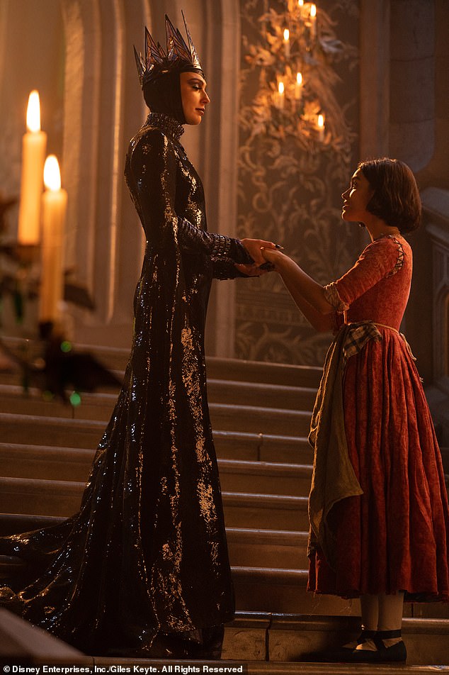 When her co-star was brought up during her new interview, Gadot said: 'I even enjoyed working with Rachel Zegler,' adding: 'I laughed, talked and had fun'