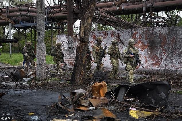 But Halyna, 87, who cannot give her full name out of fear for relatives in her hometown of Mariupol (pictured), insisted she backed Mr Trump to secure a deal. She said: ‘After Trump’s talks with Putin, I was once again convinced that right now there is no chance for a just victory'