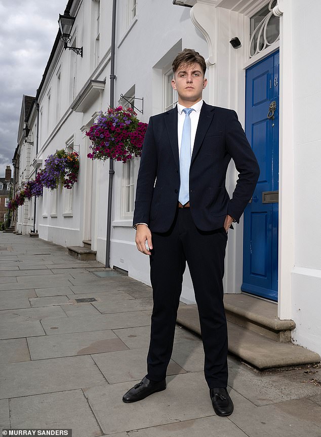 His demeanour and ease in talking to elders ('I can talk to anyone, me') might suggest a private school background - but this is incorrect