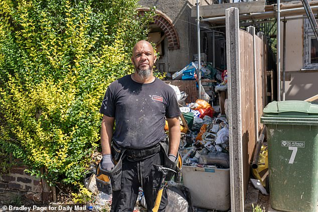 Omar Provencal, (pictured) a local tradesman in the area, for Prestige Renovations (St Albans Limited) told the Daily Mail he thinks most people are waiting for Roger to die so that the house can be renovated