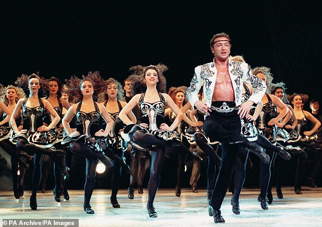 It was Flatley who single-handedly endeared his craft to a new legion of significantly younger fans (pictured onstage at the London Coliseum)