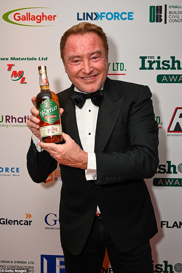 Flatley's signature whiskey The Dreamer was released last year, and he admitted the distinctive bottle's family crest was a poignant tribute to his late father, Michael Sr,
