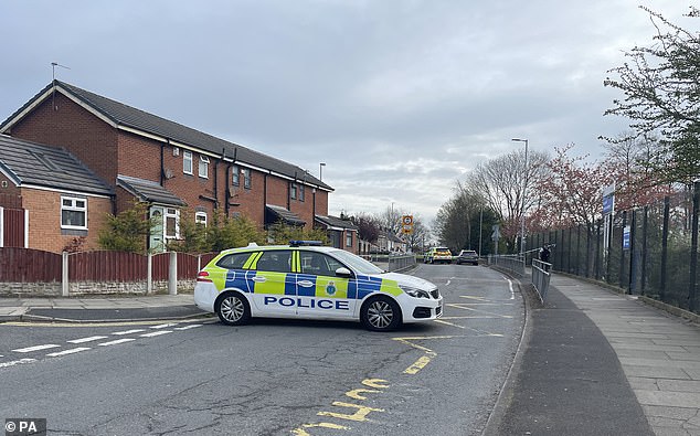 Police at the scene of an incident in Netherton, which is north of Liverpool city centre