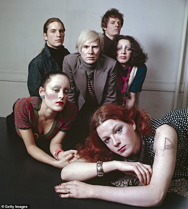 It all played out at Warhol's midtown Manhatton studio known as the Factory in a haze of sex, drugs and art in the mid to late '60s (Pictured: Warhol photographed at the Factory)