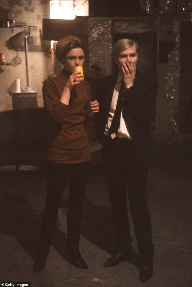 Sedgwick's health and fortune declined as her drug use ramped up ¿ something she would blame on the Factory scene - before her untimely death in 1971 (Pictured: Sedgwick and Warhol in the Factory in 1967)