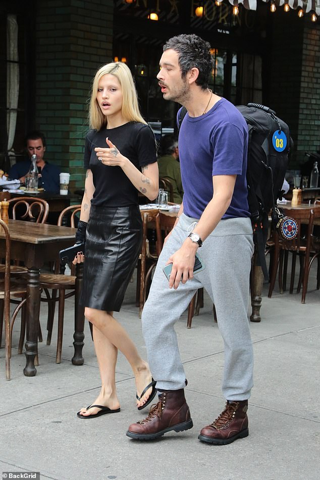 The American model-musician, 27, and The 1975 frontman, 36, have been linked since September 2023 and got engaged in June 2024 (pictured together in 2024)