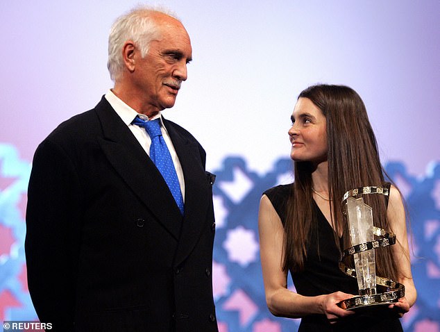 Terence Stamp with Shirley Henderson at the Marrakesh Film Festival on November 19, 2005