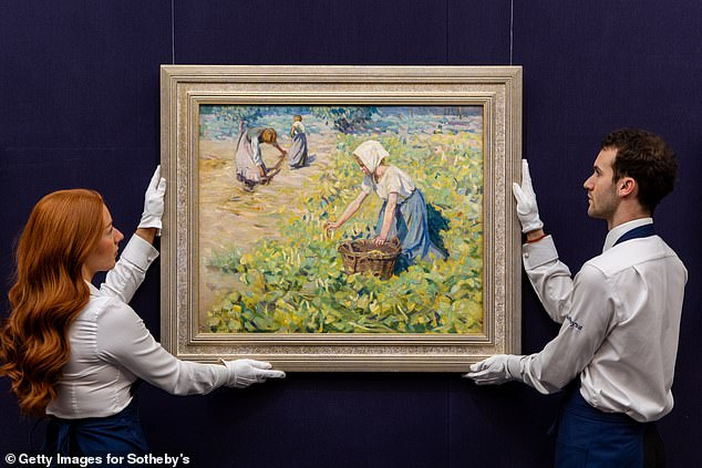 The Bean Harvest artwork went on view at London's Sotheby's in November 2024, with viewers set to see in an upcoming episode whether David's gamble has paid off