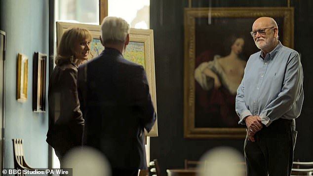 Artist David Taylor [right] originally purchased the oil canvas for £2000 for its appearance alone before experts later identified it as the missing artwork by 20th century Canadian impressionist Helen McNicoll