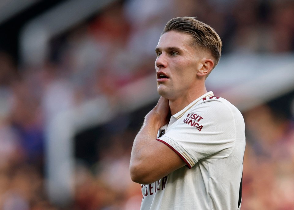 Viktor Gyokeres of Arsenal during a soccer match.