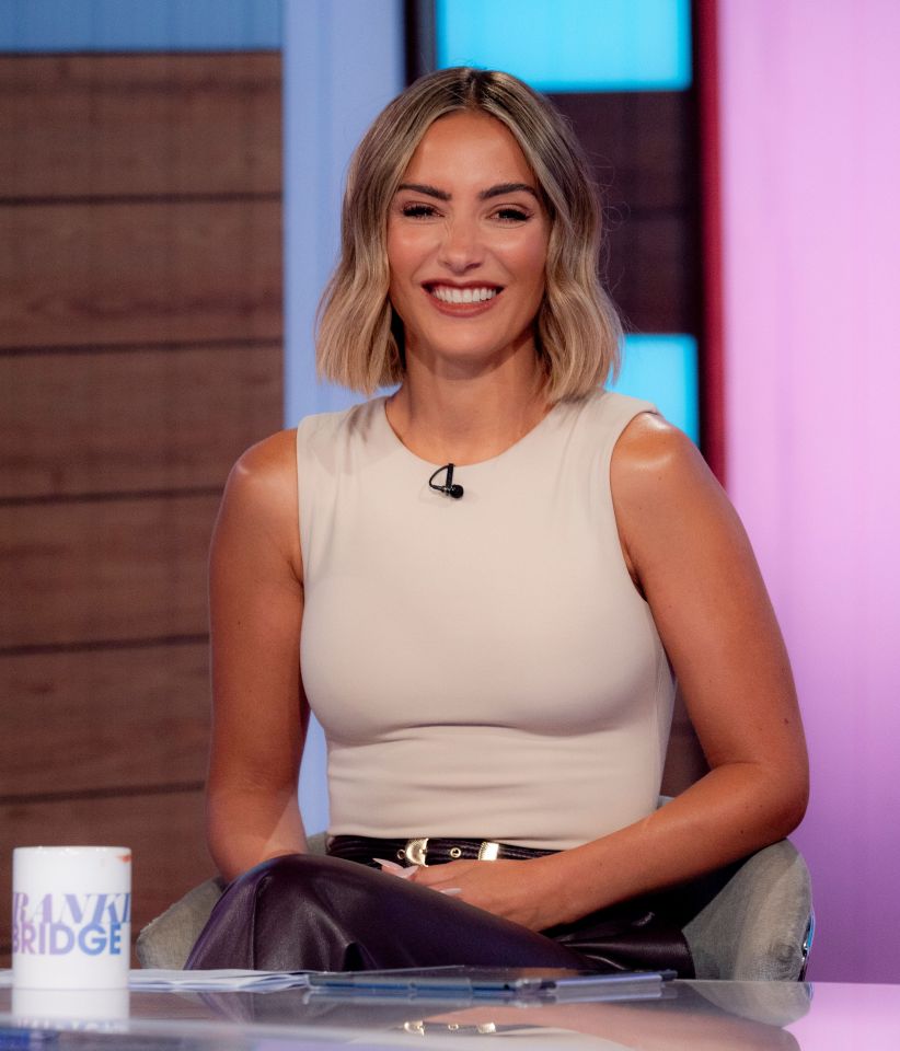 Frankie Bridge on the Loose Women TV show.