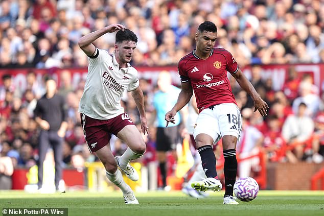 Casemiro made the most tackles on the pitch before he was taken off to a standing ovation