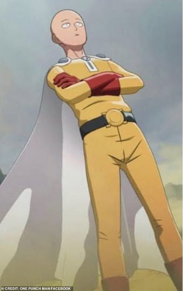 It is inspired by the hero of One Punch Man, Saitama, who becomes too strong and powerful for his own good