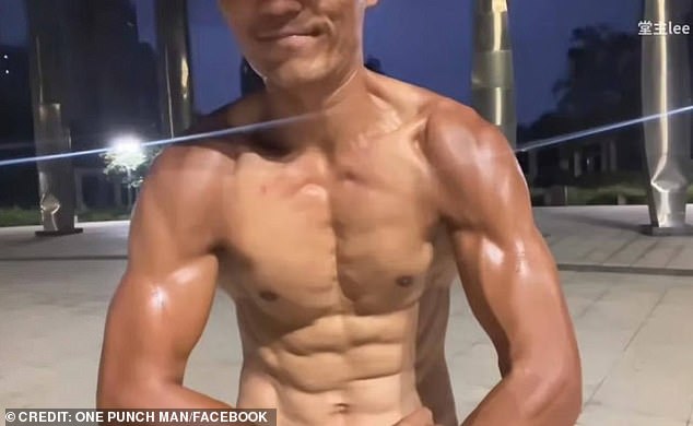 Mr Shuangyong grew huge muscles and turned his life around after his fish farming business collapsed
