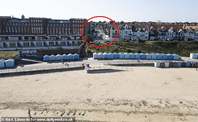 Westbrook Gardens (circled), just a few yards from the beach with stunning sea views, is the towns fastest selling street. It takes just 102 days to sell a home there and within that postcode - which is nearly one and a half times the national average of 147 days