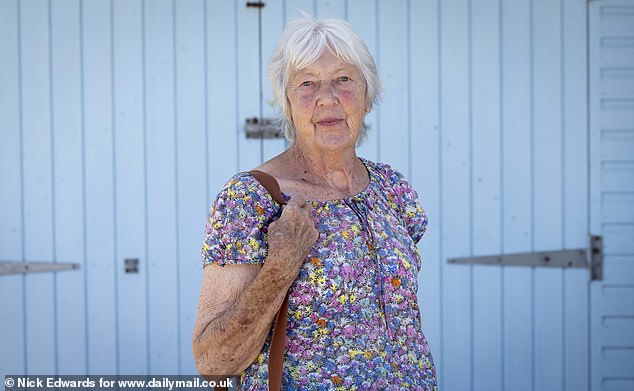 Meanwhile, Linda Laslett (pictured), 82, has lived in the Margate area all her life and said homes sell 'like hot cakes'. She said: 'They always have and always will. It's a lovely area. I'd highly recommend it to anyone'